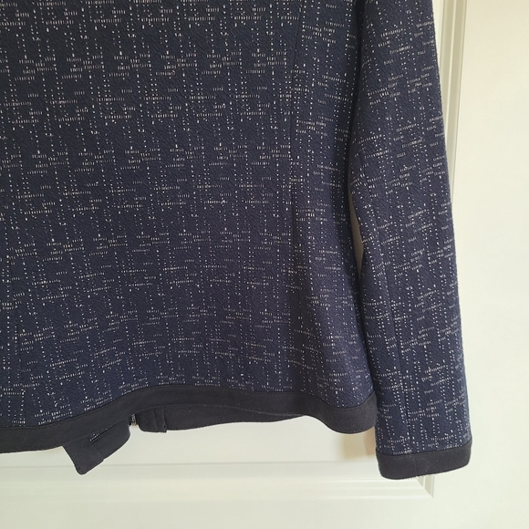 41 Hawthorn Stitch Fix Blue Asymmetric Zip Up Soft Jacket Size XS - Picture 7 of 11
